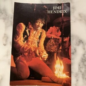 Jimi Hendrix  Musician Printed In England Postcard Unused Vtg